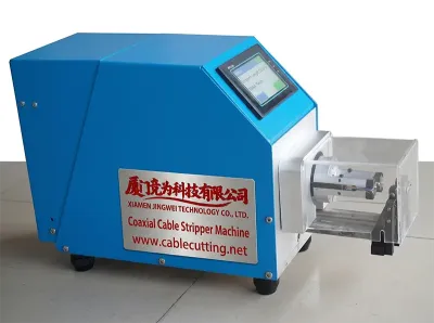 高精度同軸電纜剝皮機 0.1-30mm剝皮長度 9步加工 WPM-28