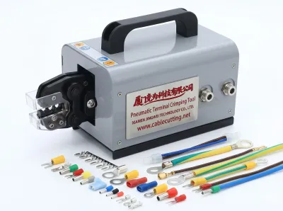 氣動手持式端子壓接工具，適用多種端子類型，輸出壓力2.5噸 JW-25M