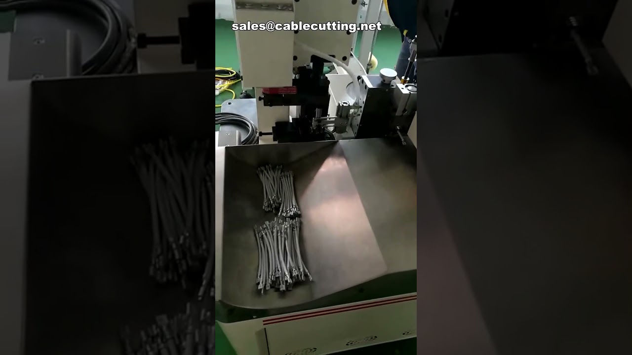 【高效自動化】排線雙端端子壓接機 – 全自動端子壓著機