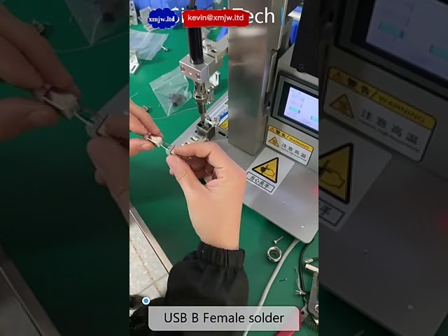 半自動USB線焊接機 Type-C充電線焊接工具 高效線材加工