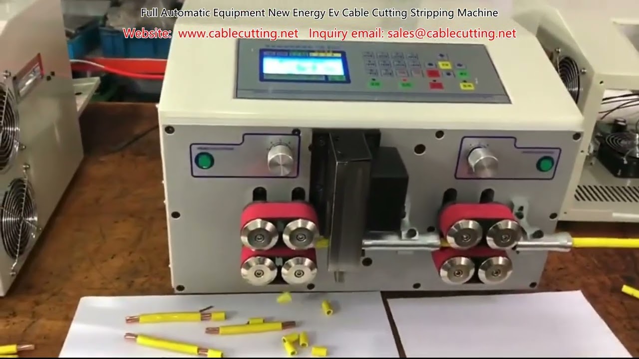 全自動新能源電動車電纜剝線機 | 高效能裁切剝皮設備