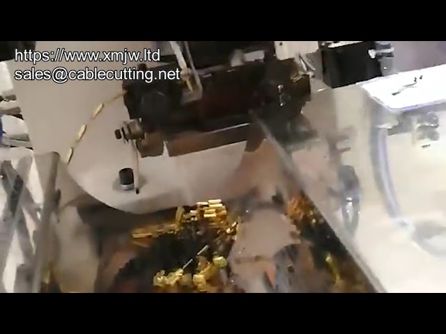 全自動剝線壓著端子機｜震動盤送料端子壓接機，高效線束加工