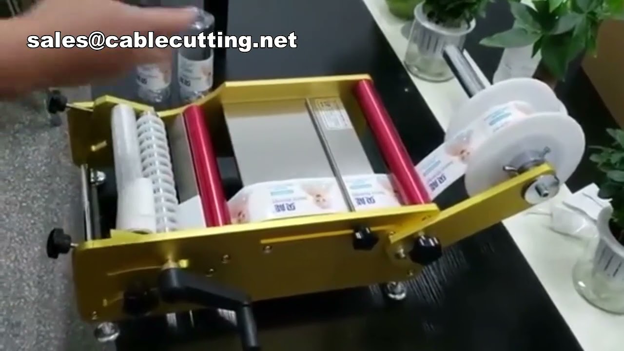 手動圓瓶貼標機｜小型創業必備｜精準貼標好幫手