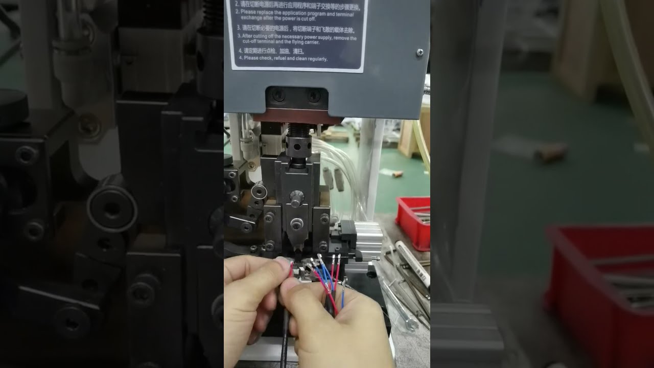 伺服剝線壓著機｜精密端子壓接，工廠自動化必備 #工廠設備