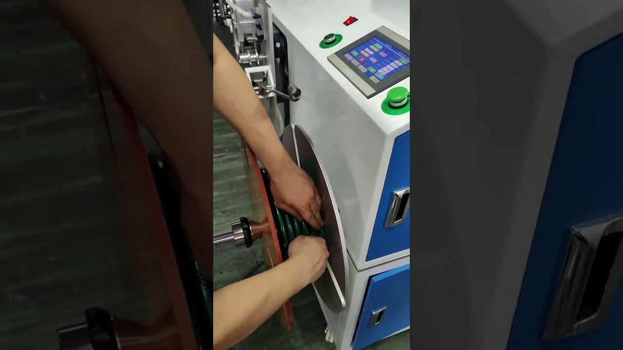 水管精準計量與整齊盤繞｜可調速與自動分類 #工廠 #機械