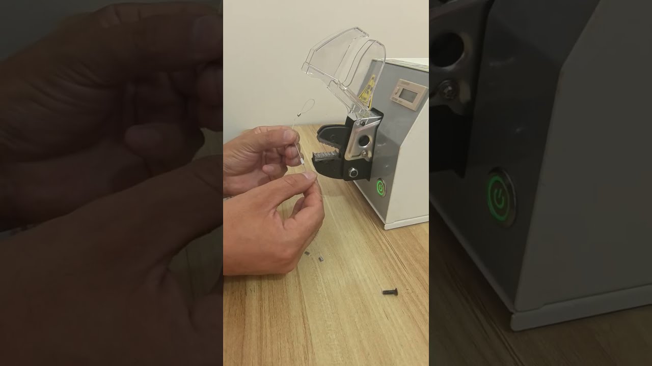 電動端子壓接機：釣魚扣環與端子安全壓接，工廠自動化必備 #工廠 #機械