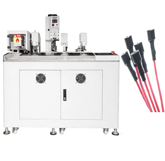 熱縮管插入扭線沾錫壓接機 全自動化線束