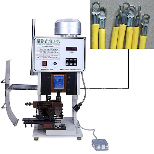 半自動靜音端子壓接機 高效端子鉚合成型 WPM-3000S